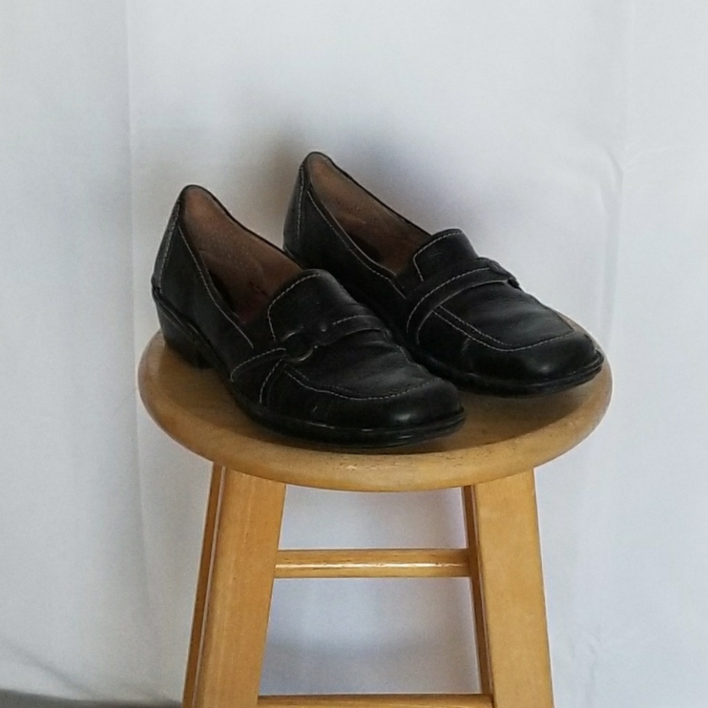 Black loafers